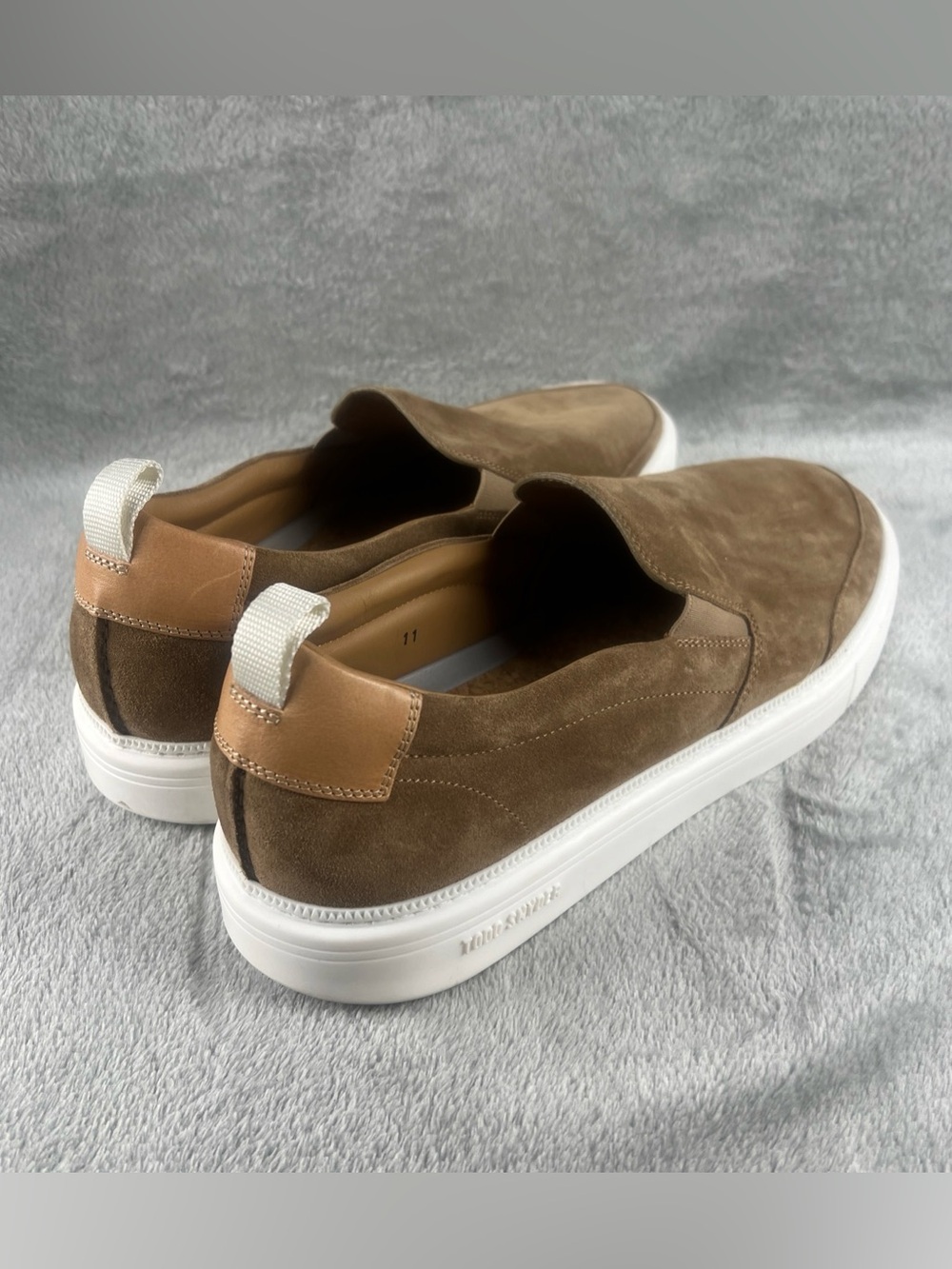 Todd Snyder Tuscan Slip On Shoes Mens Size 11 Cappucino Tan Suede Casual Italy - Picture 5 of 12